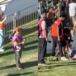 Sustos ao vivo: Repórter leva bolada forte na cabeça e desmaia durante partida de futebol no DF